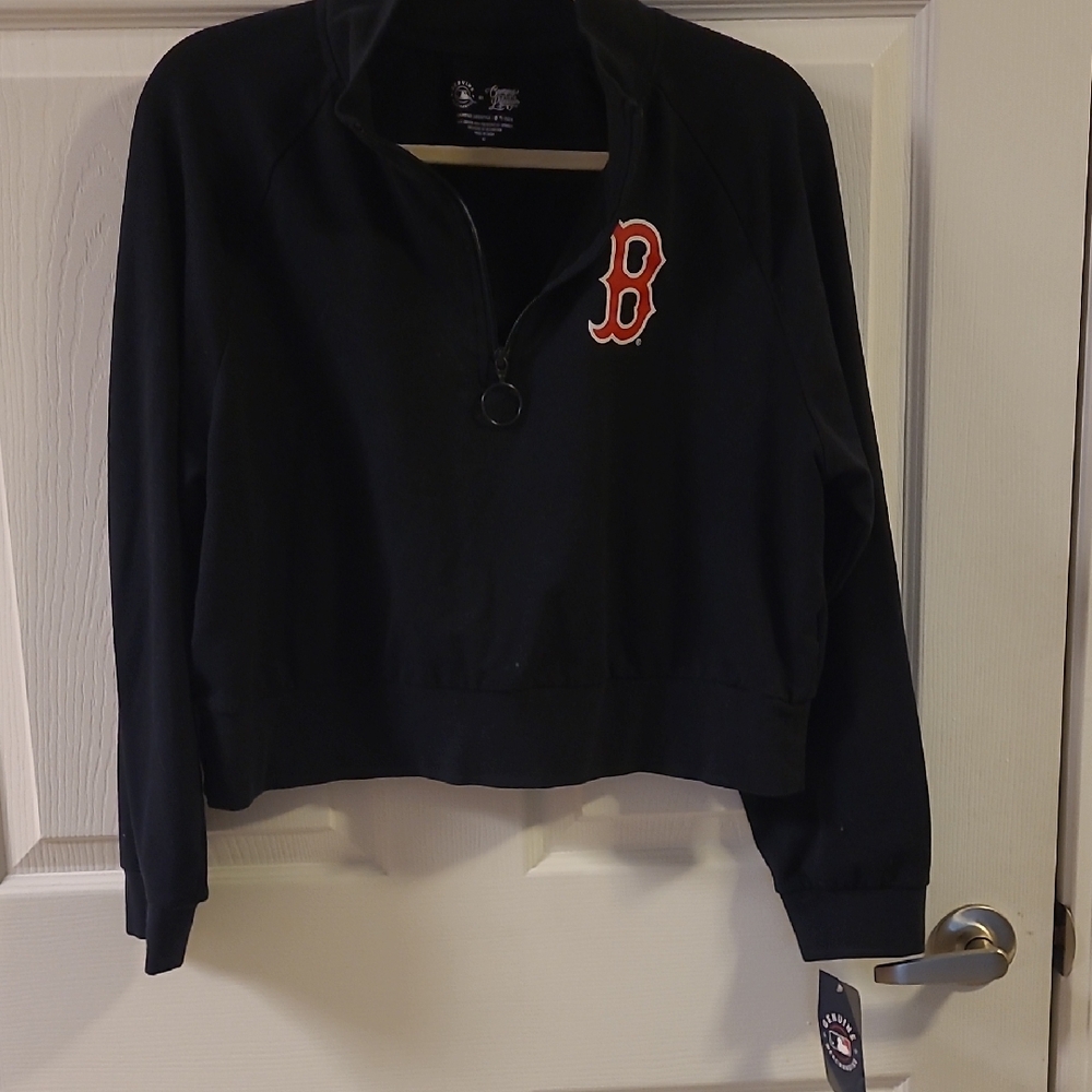 MLB Blue Sweatshirt with Boston Red Sox Logo